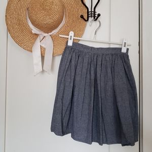 aa chambray circle skirt